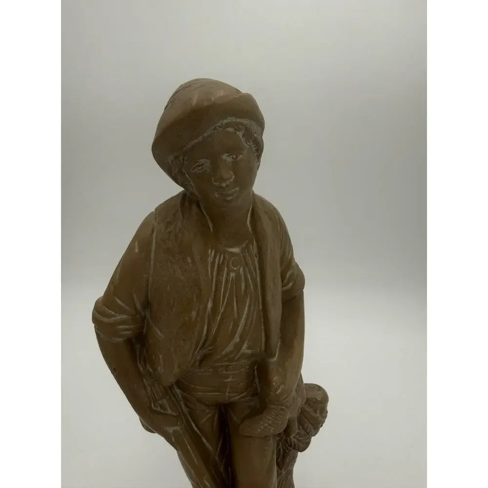 1950's Chalkware Hunter Statue